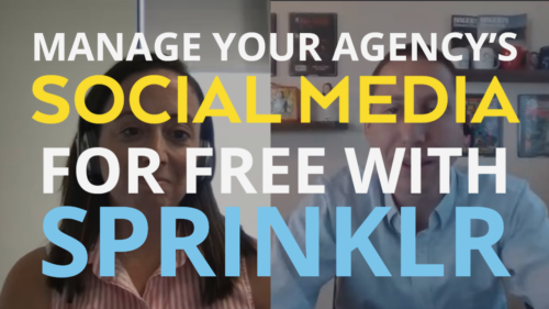 Sprinklr: Social Media Made Simple 12 A video thumbnail of people describing how to manage your agency's social media for free with Sprinklr.