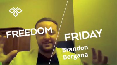 Freedom Friday | Why Brandon is Still Smiling after Six Years with Firefly 4 Video thumbnail with the words "Freedom Friday Brandon Bergana".