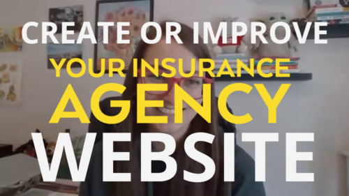 Create or Improve Your Insurance Agency Website 11 A screenshot of a video where a person is explaining how to create or improve your insurance agency website.