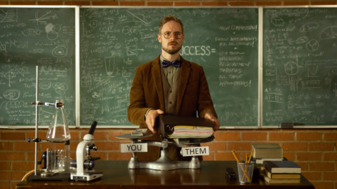 Fictional character, Dr. Rolf demonstrates the different between independent insurance agents and captive agents.